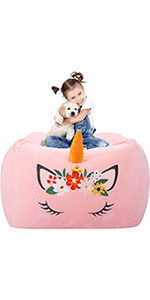 stuffed animal bean bag