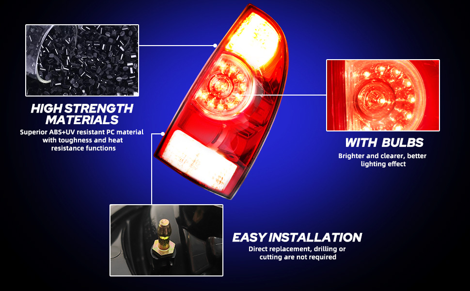 AUTOONE For Toyota Tail Lights Assembly, Tail Lamp