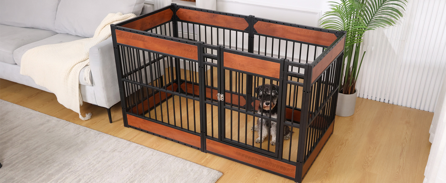 RYPetmia Dog Playpen, 31.5" Height Dog Pen Indoor, Heavy