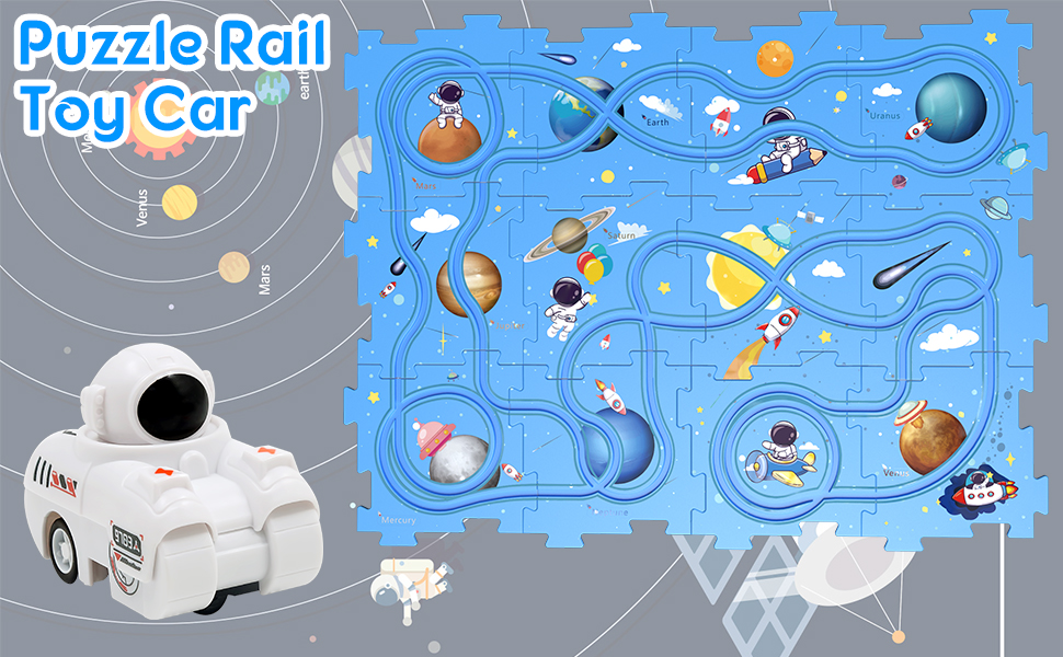 Puzzle Track Educational Play SetPlastic Jigsaw Board