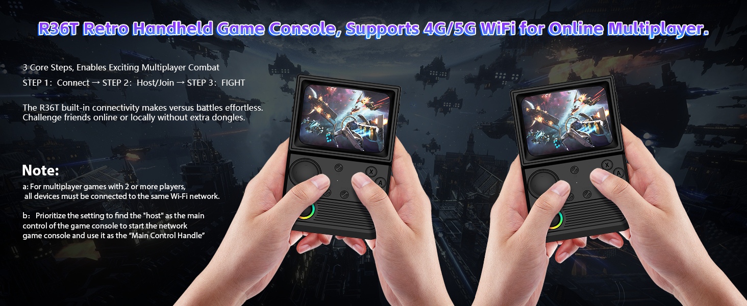 R36T Retro Handheld Game Console