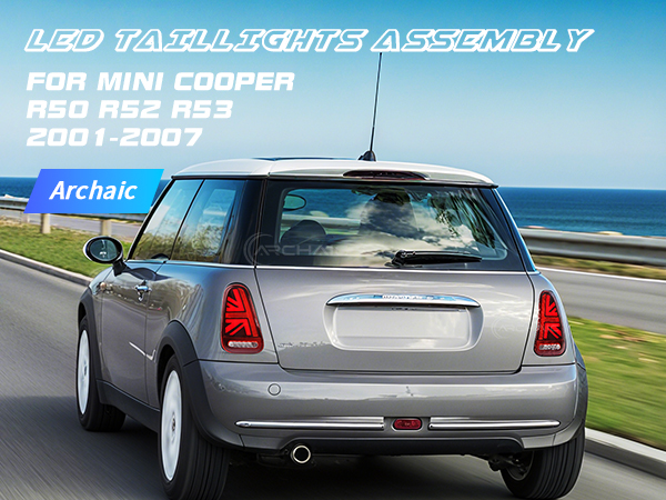MINI Cooper R53 LEDテールランプ 01-06 Mini R50 R52 R53 Vland LED Tail Lights