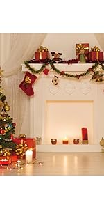 christmas tree firework backdrop