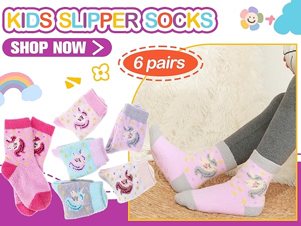 kids fuzzy socks