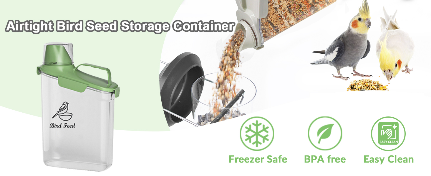 bird seed storage container bird food container bird feeder outdoor wild bird seed storage