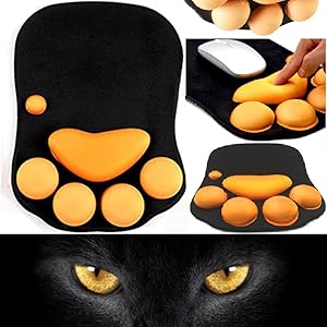 Wholesale Cute Mini Size Gel Transparent Wrist Rest Cat Paw Mousepad -  China Computer Pad and Keyboard Pad price