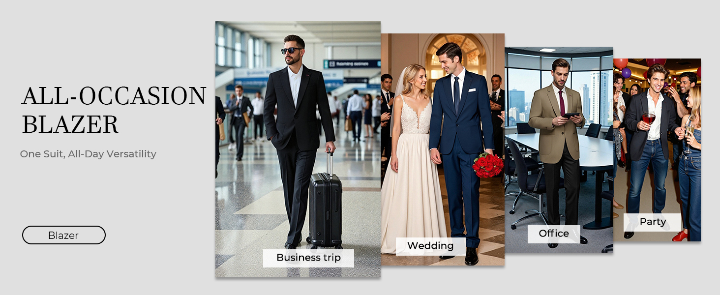Men Suit Jacket Occasions