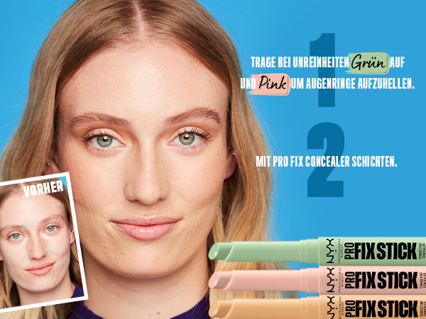 NYX Professional Makeup Concealer, Mit Hyaluron, Pro Fix Stick