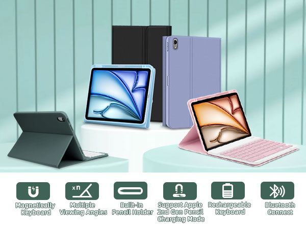 قاب کیبوردی آیپد ایر نسل پنجم
