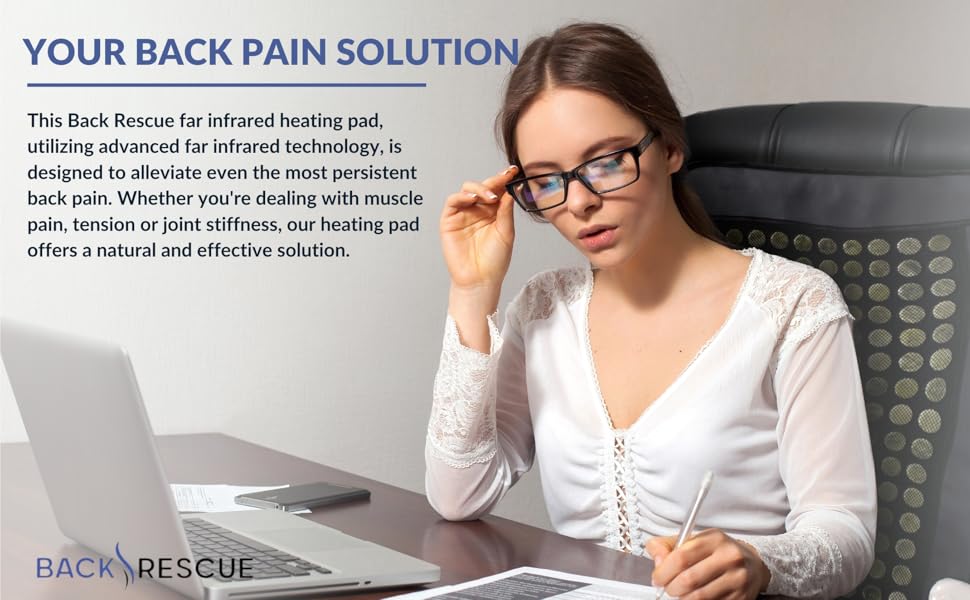 far infrared heat heating pad pads jade stone tourmaline back pain relief cramps arthritis