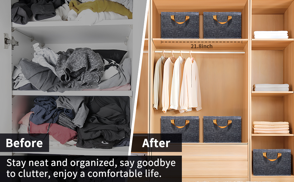 CLUTTER FREE CLOTH STORAGE BOX