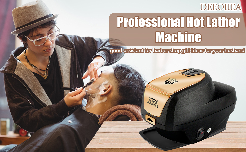 DEEOIIEA Professional Hot Lather Machine for Barbers