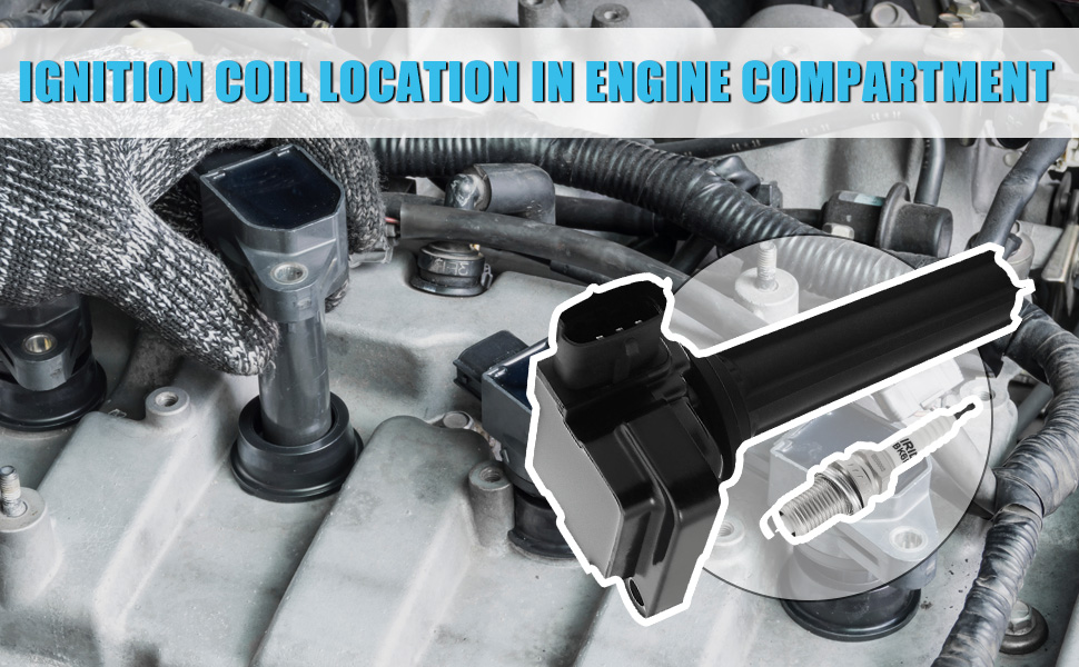 TAUTOY Set Of 4 UF526 Ignition Coil &amp; Iridium Spark Plugs