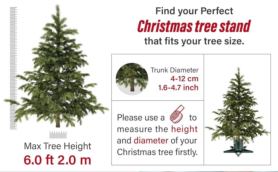White Christmas Tree Stand Xmas Tree Base Stand for 6ft