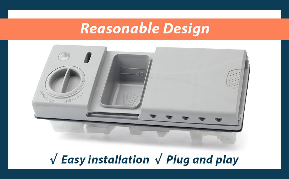 DD59-01002A Dishwasher Detergent Rinse Aid Dispenser Assembly