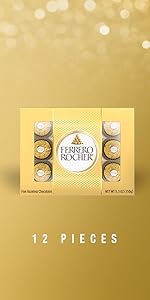 12 Pieces of Ferrero Rocher candies