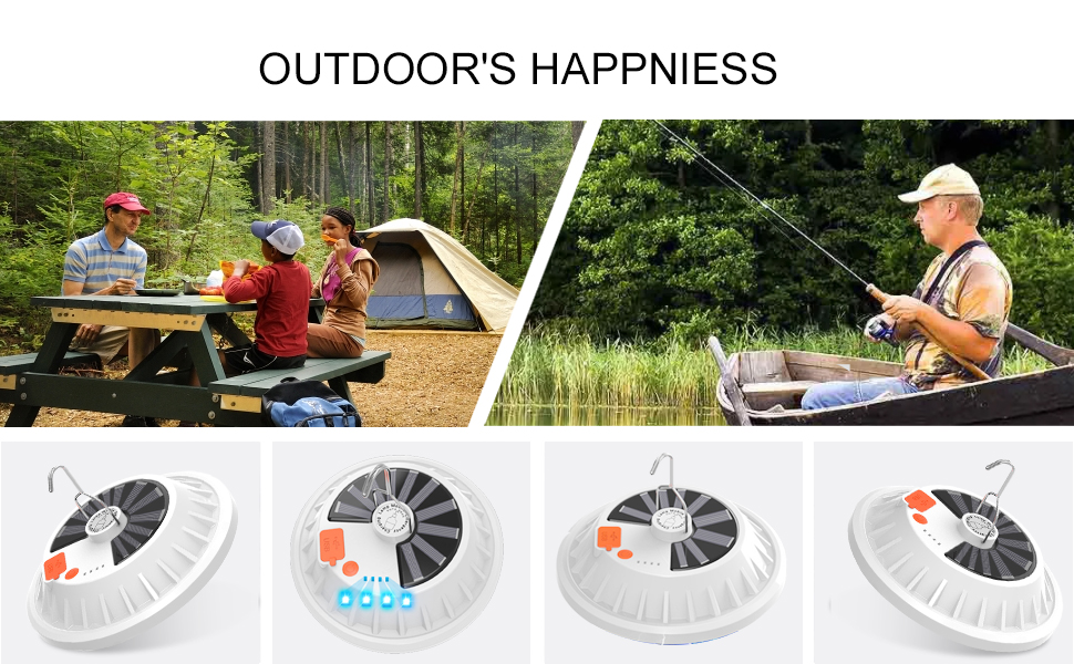 Solar Camping Light, ConBlom 120 LEDs Hanging Camping Lantern with