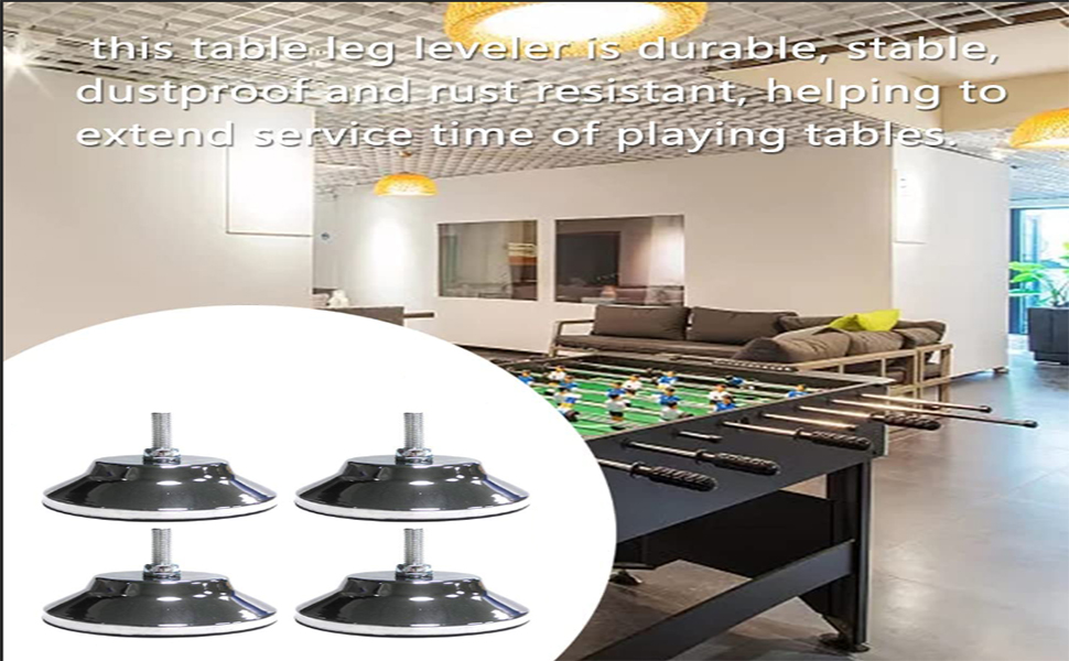 4 PCS Billiard/Pool Table Leg Levelers, Leveling Risers
