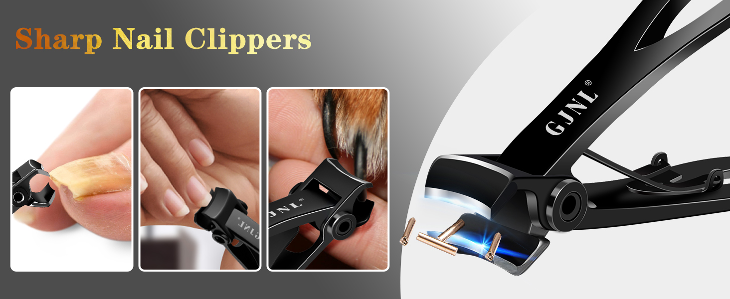 Ultra Wide Jaw Opening Nail Clippers