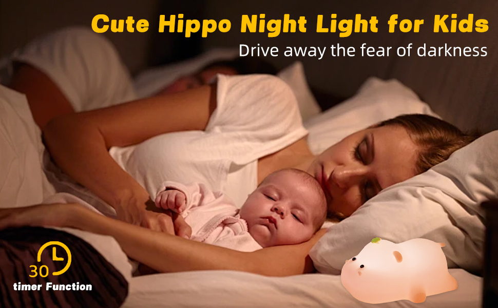 Hippo Night Light Sleep Assistance