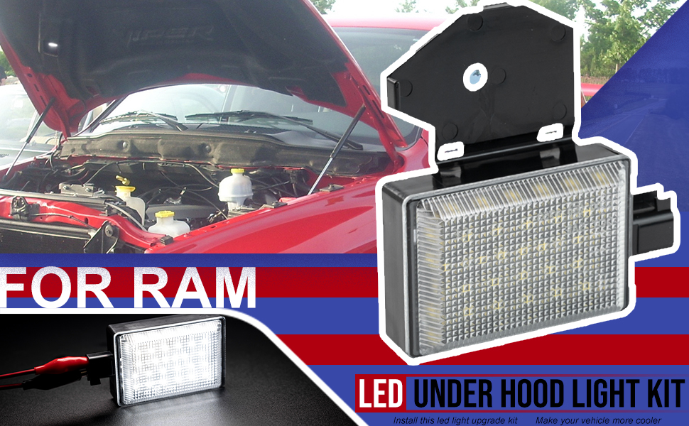 NSLUMO LED Under Hood Light & Harness Assembly Compatible w