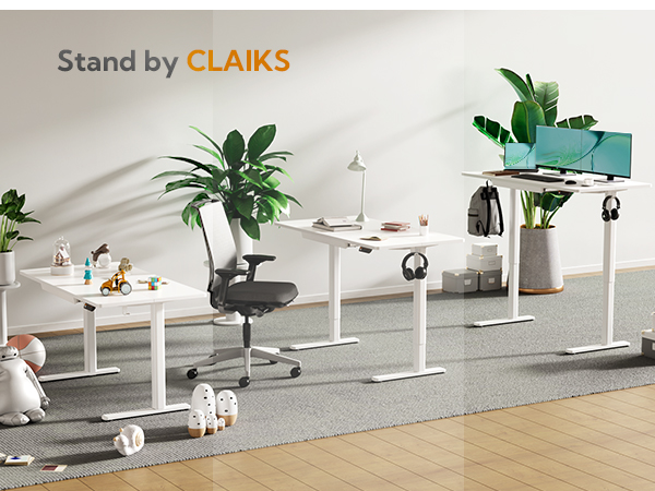 Amazon.com: Claiks Standing Desk with Drawers, 55x24 Inch
