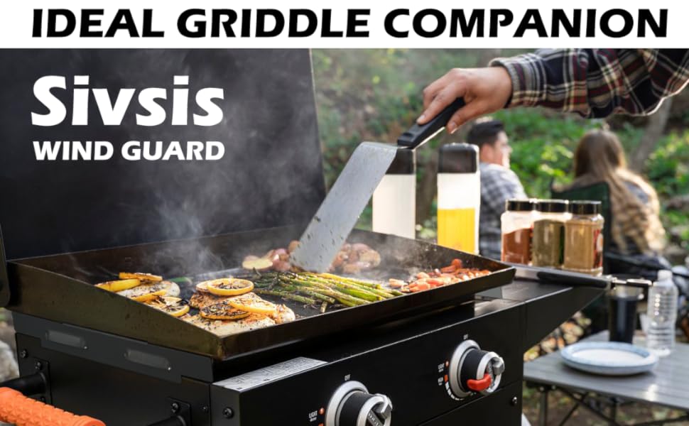 Wind Guards for Blackstone 28'' Griddle, Blackstone Griddle Accessories