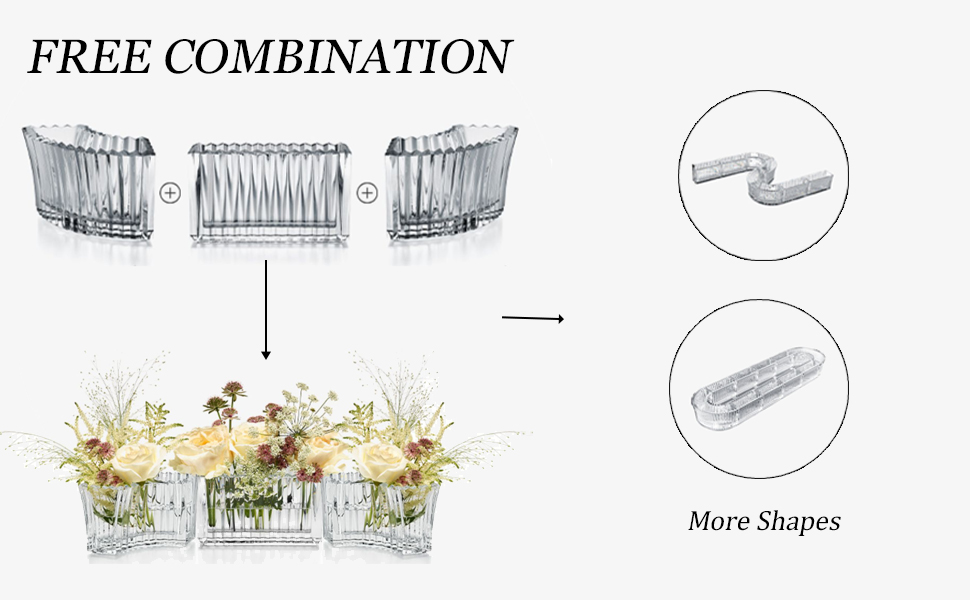 Crystal Vases for Centerpieces, Flower Vases for Wedding