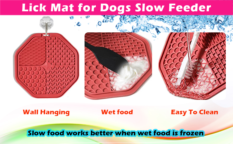 Multifunctional Slow Feeder Dog Bowl Slow Feeder Lick Mat for Dog Treat