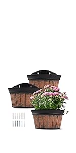 Large Wall Planter Set of 3 Pack 12 inchs