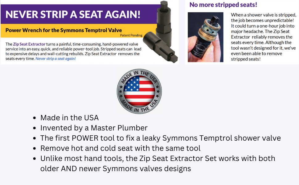 summons temporal rebuild kit symmons zip seat extractor symmons valve