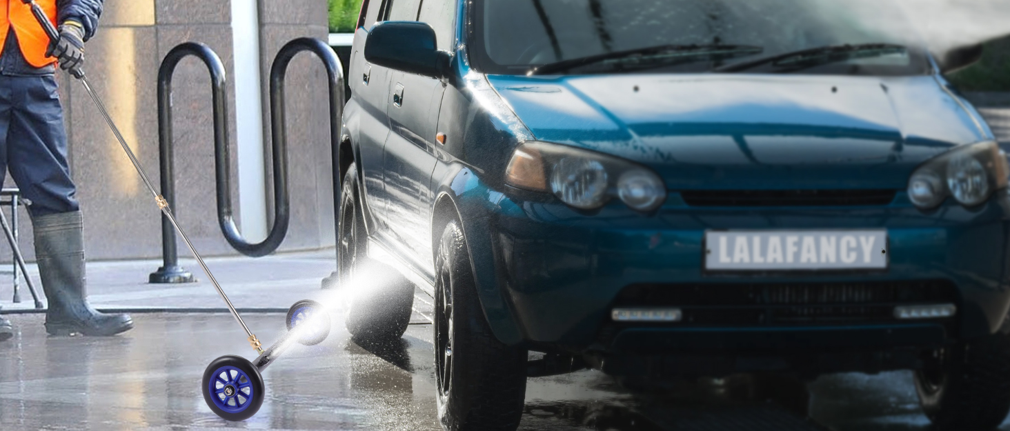 2in1 Pressure Washer Undercarriage Cleaner Water Broom