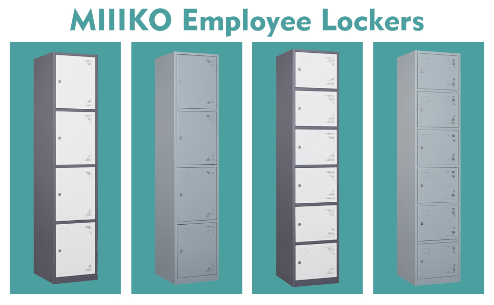 MIIIKO Storage Locker, 6 Door Storage Lockers with