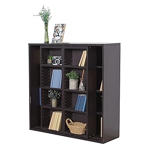 大容量 スライド式 本棚 書箱 書棚 可動式 ダブルスライド 大量本 引き取り可 Amazon.co.jp: 不二貿易 本棚 ダブルスライドラック 幅89×奥行29