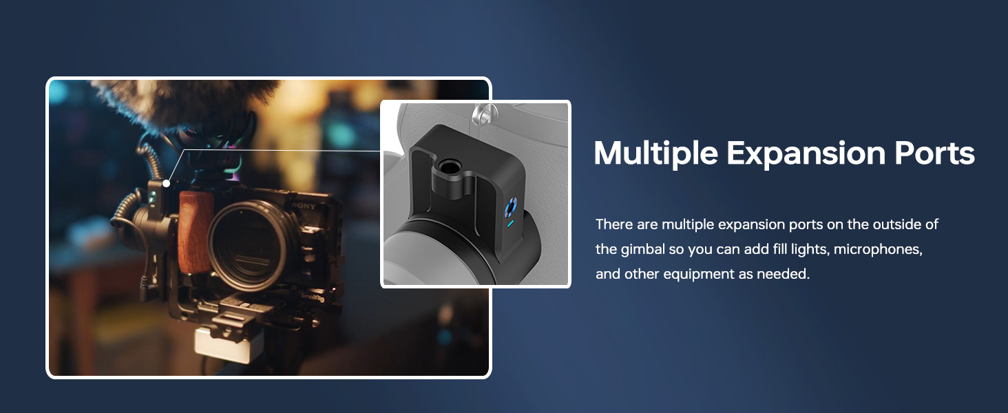 FeiyuTech AI Tracking Camera Gimbal Stab... 22 Multiple Expansion Ports