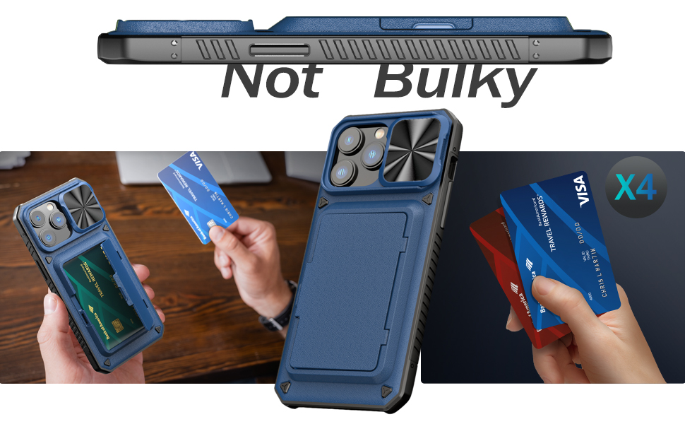 Vihibii Wallet Case for iPhone 14 Pro Max with Card Holder