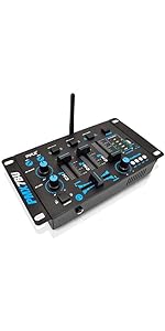 Wireless DJ Audio Mixer - 3 Channel Bluetooth