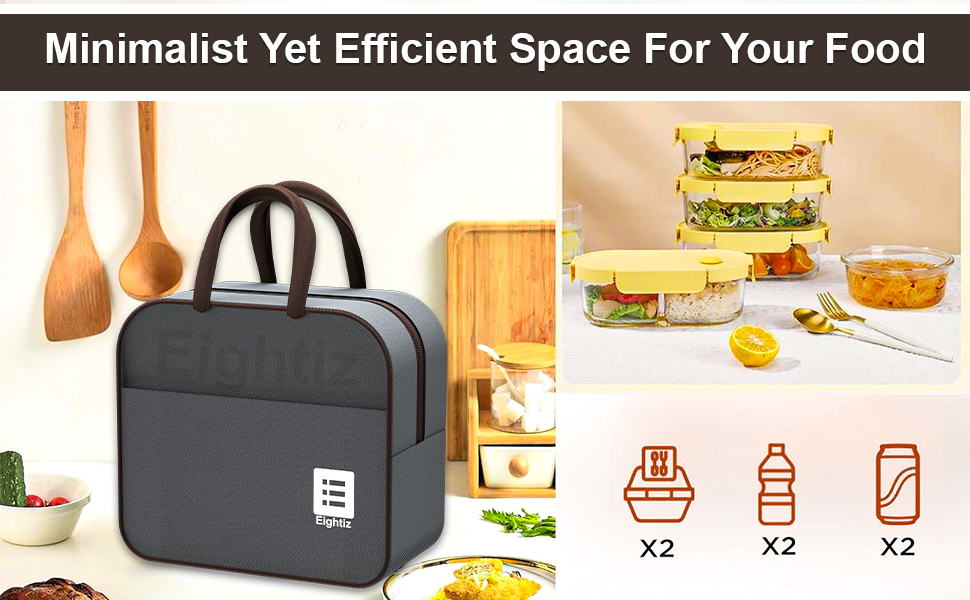 Lunch Bag, Office Bag, Tiffin Box, Kids, Women, School, Men, Girls, Jute Cover, Small Carry Only