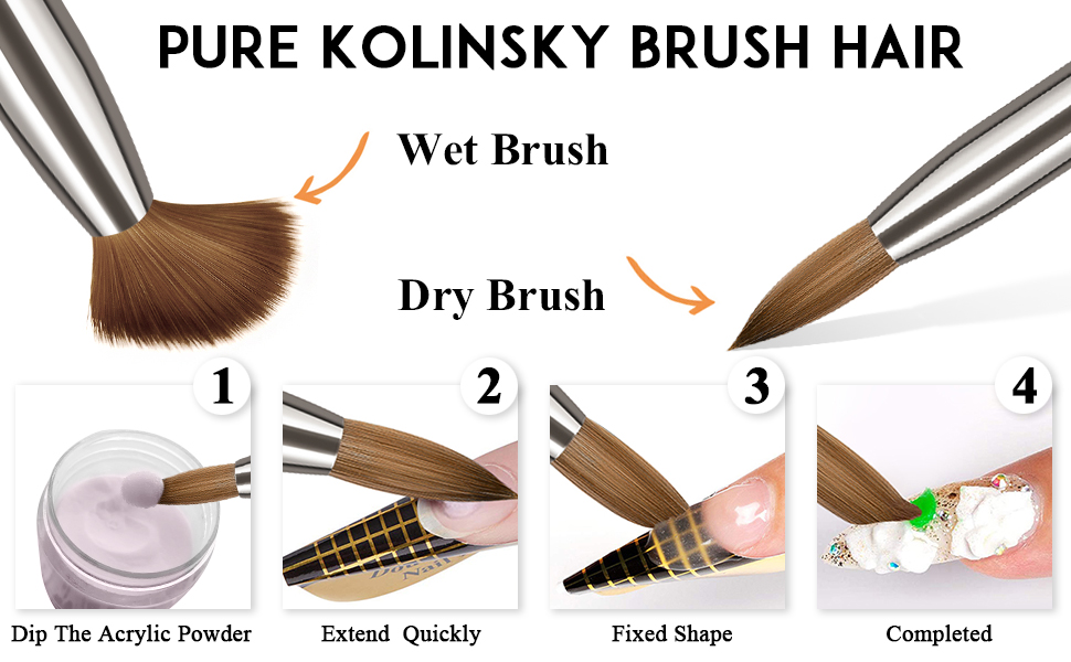 HOFASON Acrylic Nail Brushes