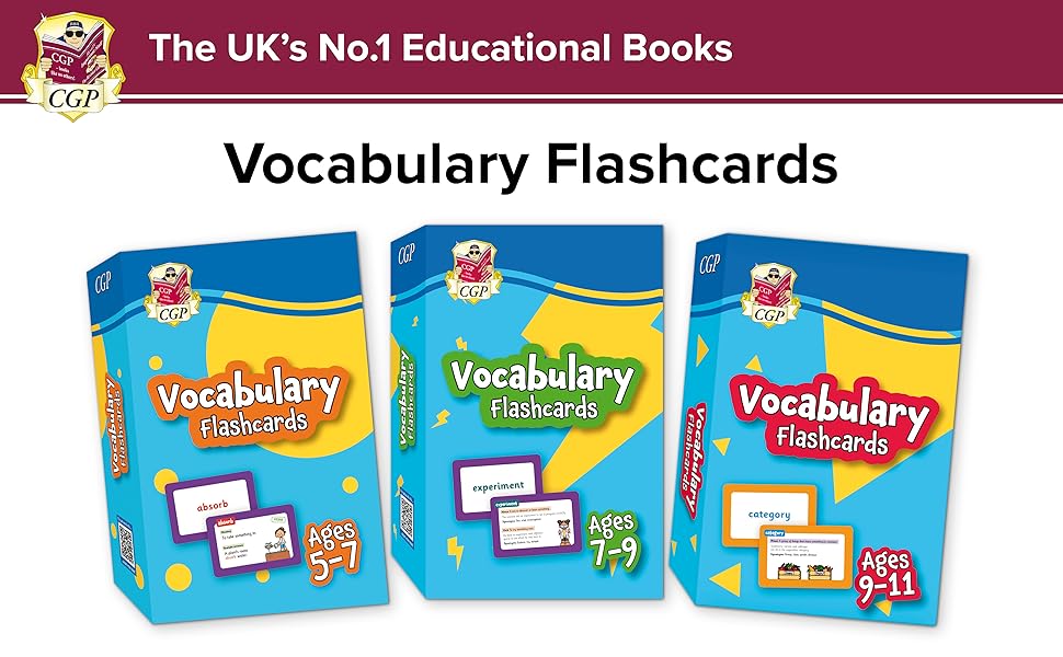 Vocabulary Flashcards for Ages 57 (CGP KS1 Activity Books and Cards
