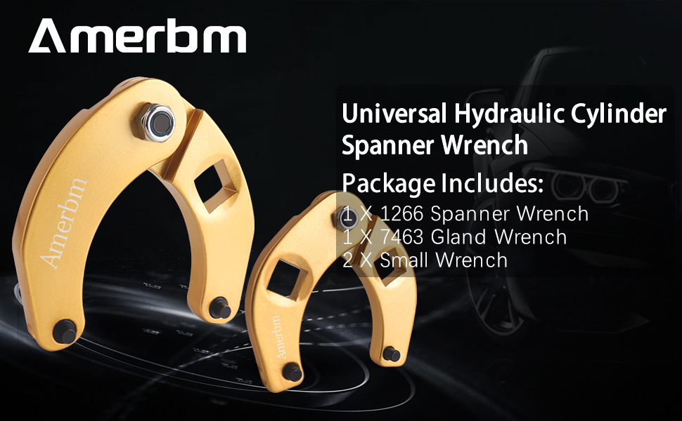 Amerbm Adjustable Gland Nut Wrench Kit 1266 & 7463 Universal Hydraulic