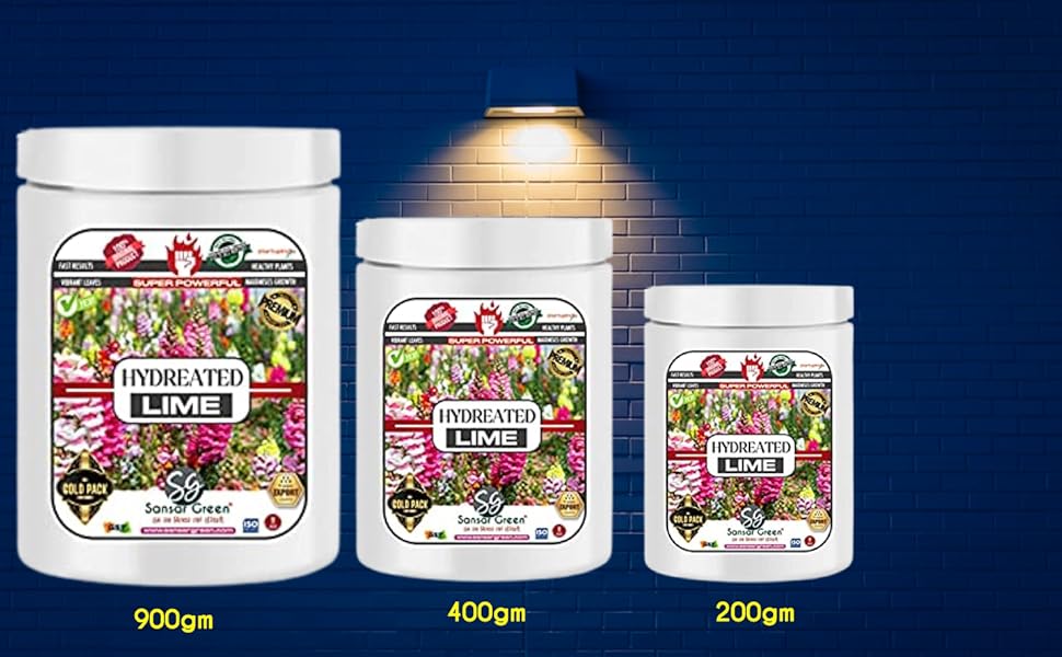 Sansar Green® Hydrated Lime for the Growth of Plants Essential (200 gm