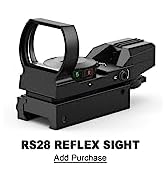 Feyachi Red Dot Visier Red Green Leuchtpunktvisier Reflex Sight mit einstellbares taktisch Rot un...