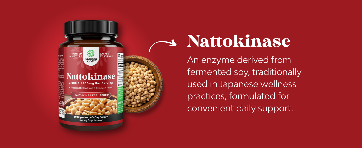 Nattokinase Supplement Capsules