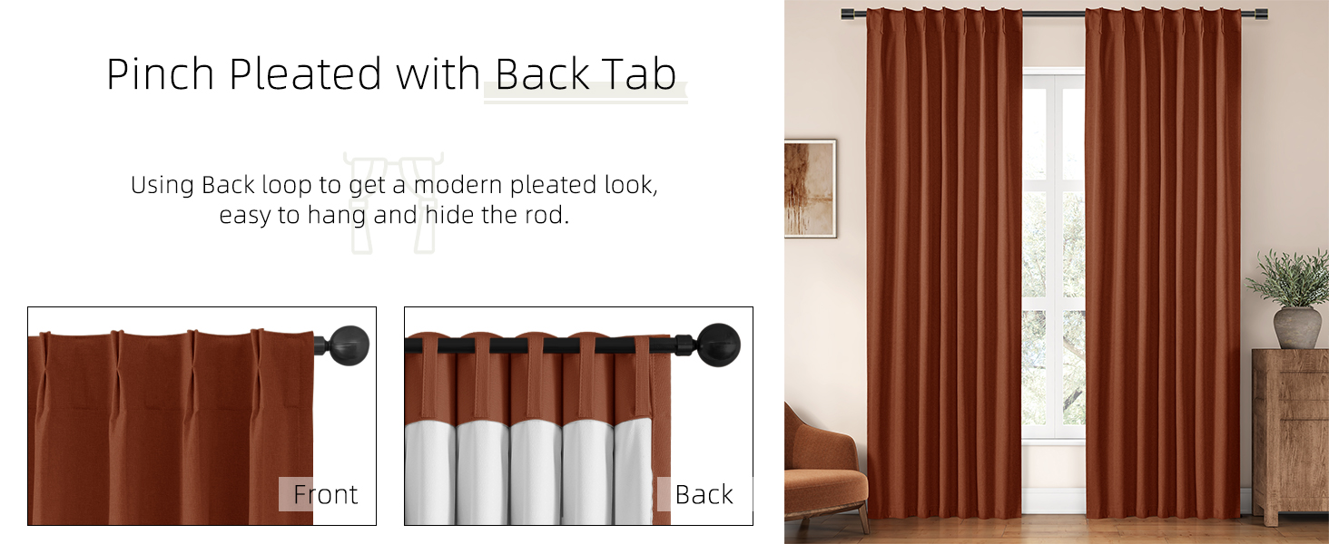 linen curtains blackout