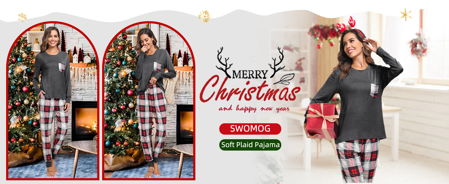 damen pyjama herren pyjama winter weihnachts plaid schlafanzug