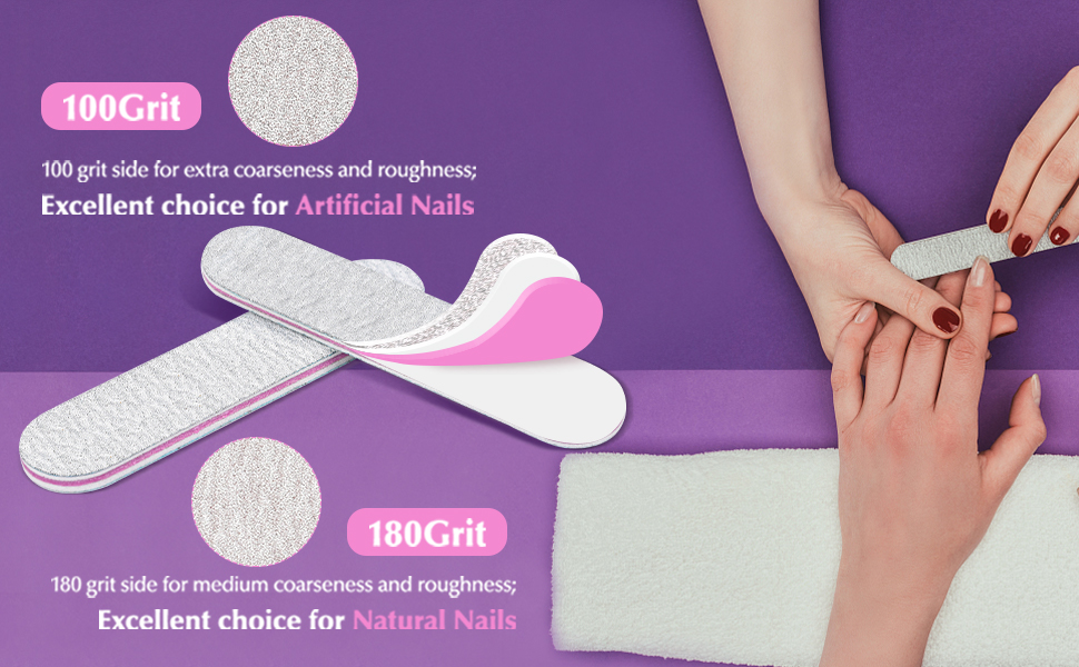 Nail File and Buffer, IKOCO Disposable MiNi Nail Buffer