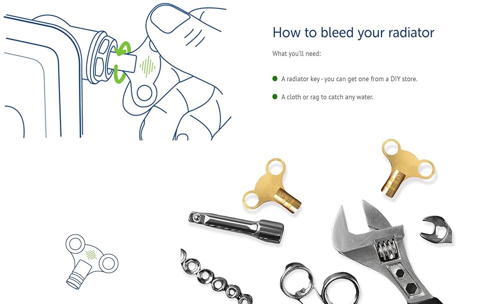 Solid Brass Radiator Key Radiator Bleed Venting Key Radiator Valve