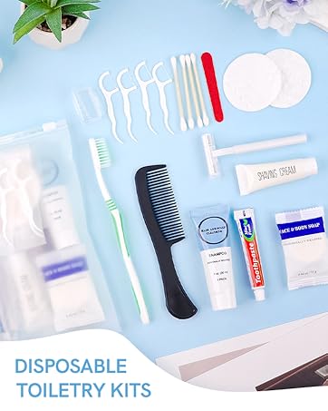 DISPOSABLE TOILETRY KITS