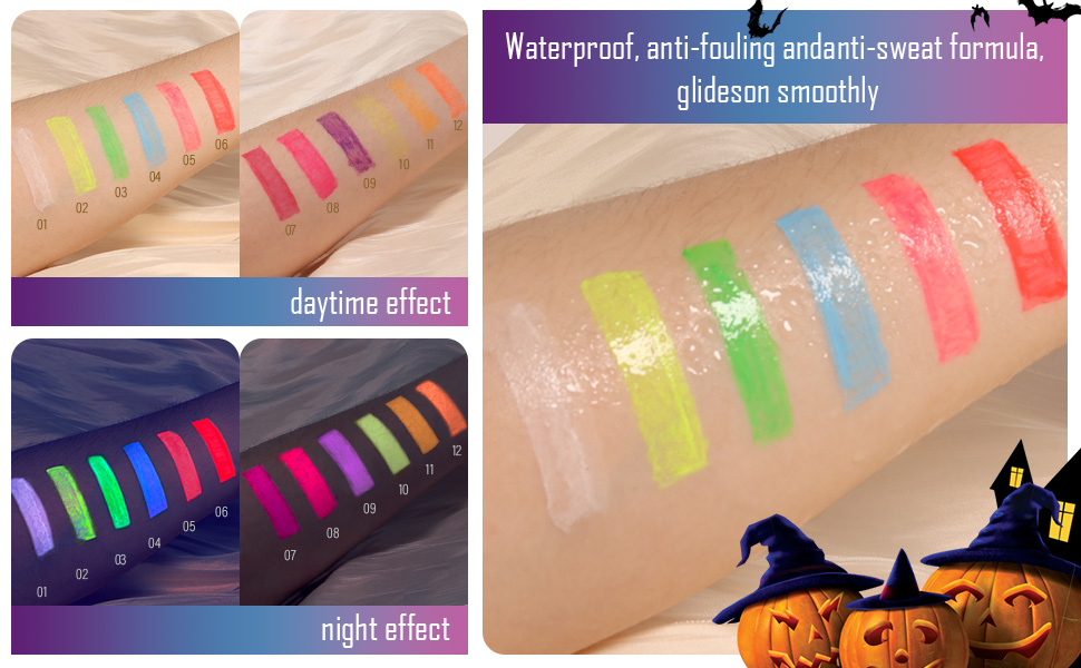 Colorful UV Neon Liquid Eyeliner Pencil Pen